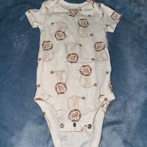 Adorable Lion Print Kids One Piece